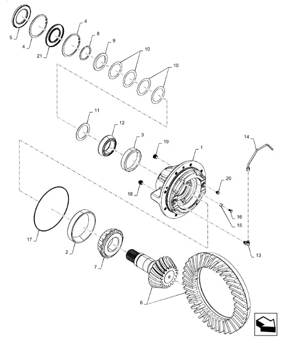 228968A2 - Кольцо хвостовика моста TJT9./St.