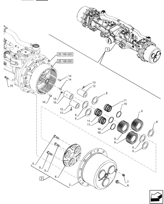 87435907 - Шайба упорн. металл. шест.сатт. редукт. планет. моста задн. T8T8./Mg., TJT9./St.